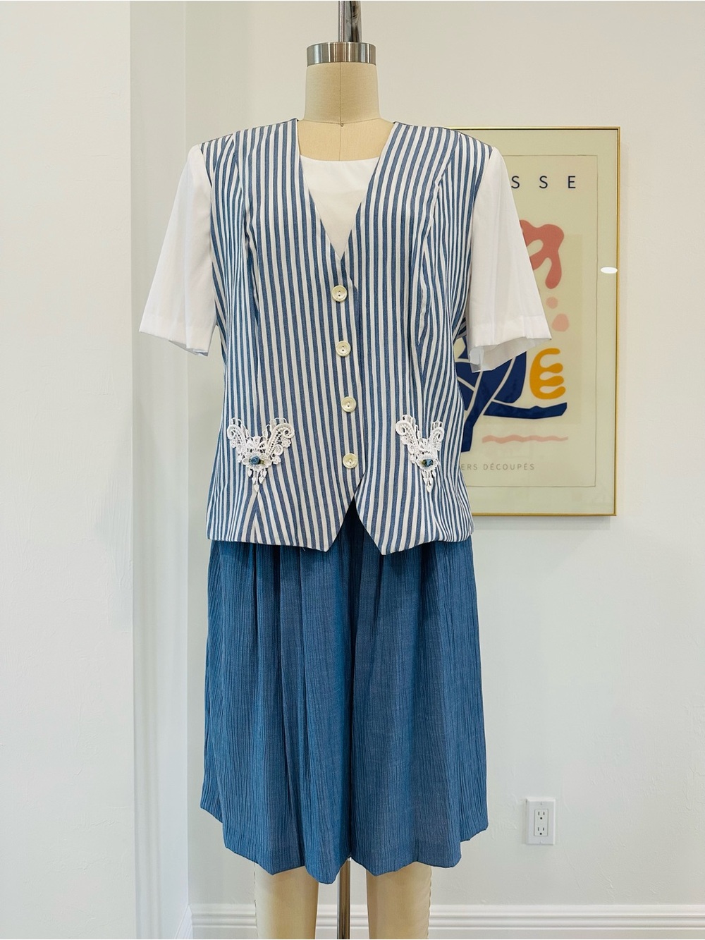 Vintage 80’s Shorts Romper